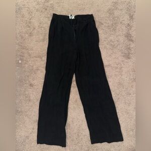 BLACK LINEN PANTS